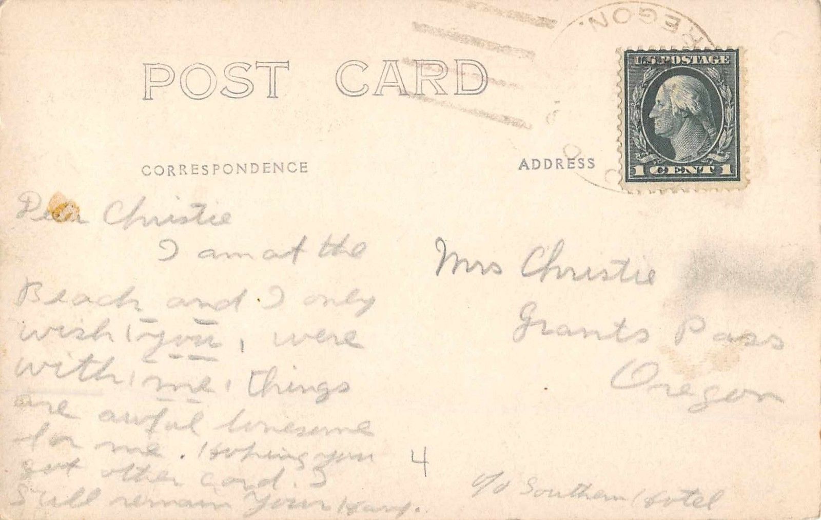 Pacific City Beach Oregon scenic aerial view surf real photo pc (Z9549) - Image 2