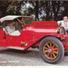 1913 Marmon Speedster woman sitting man looking at engine vintage pc (Z2998)
