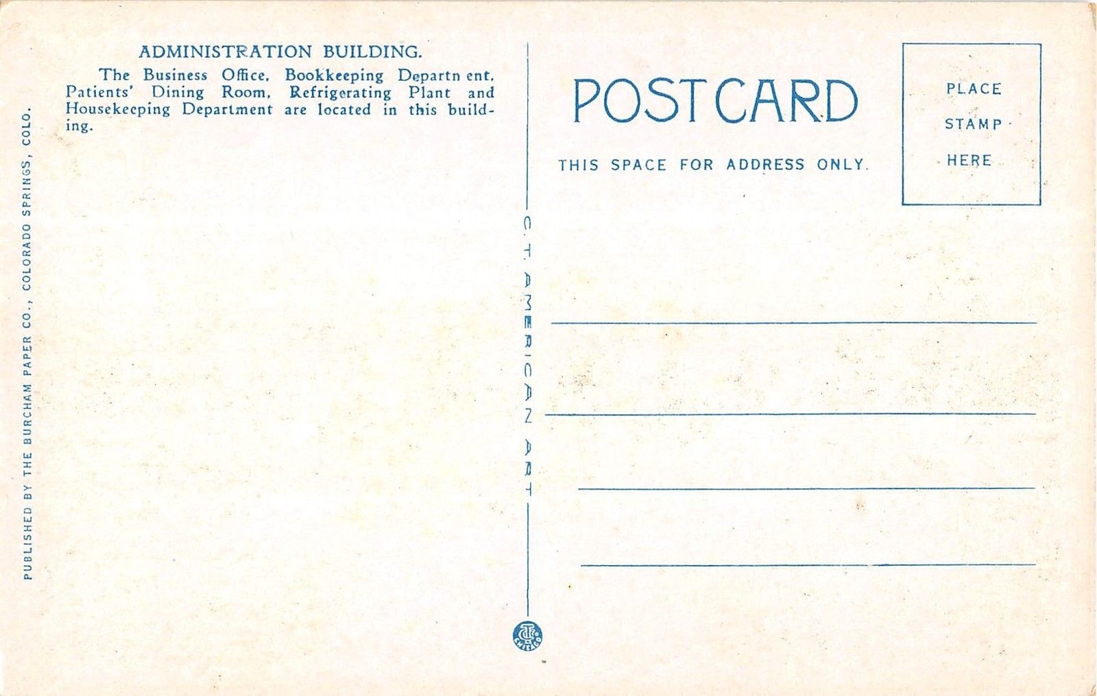 Woodmen Colorado Modern Woomen of America Sanatorium Antique Postcard V18492 - Image 2