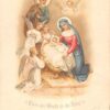 Religious Scene With Cherubs Surrounding Baby & Parents Antique Postcard V18641