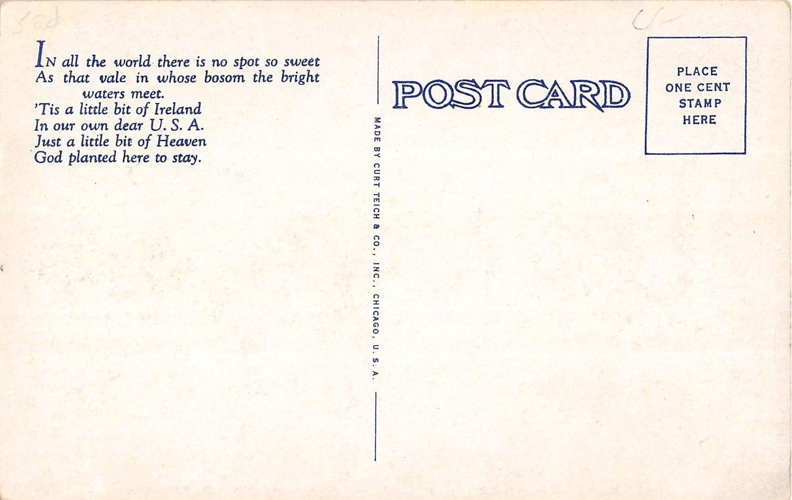 Irish Hills District Michigan Irish Hills Cafe Exterior Antique Postcard V16990 - Image 2