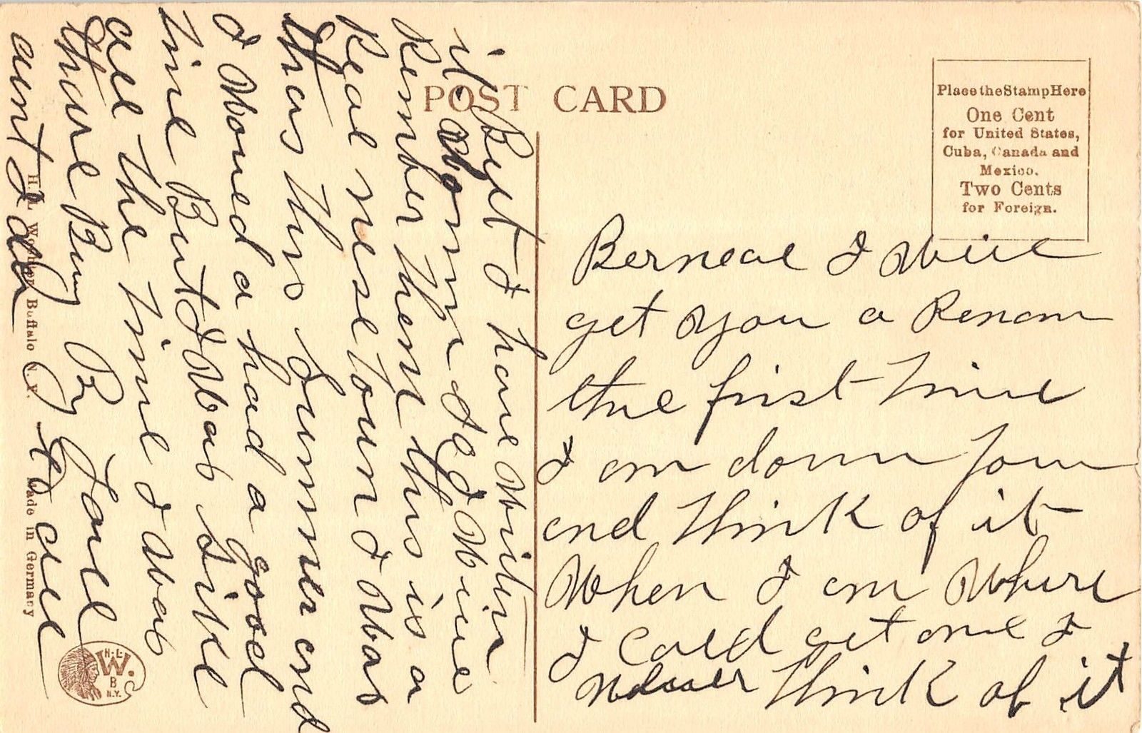 Clinton Iowa Fifth Avenue West General Street Scene Antique Postcard V16514 - Image 2