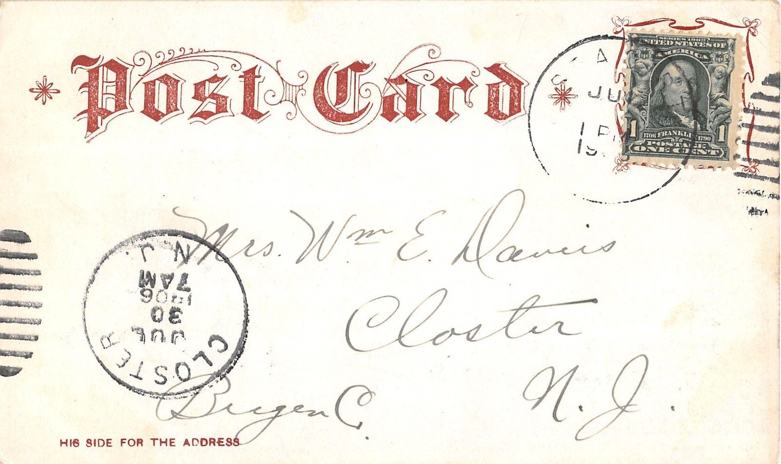 Sea Girt New Jersey State Camp Governor's Cottage Antique Postcard V16195 - Image 2