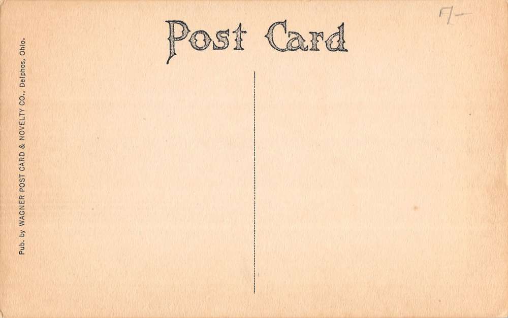 Creston Ohio Presbyterian Church Street View Antique Postcard K21125 - Image 2