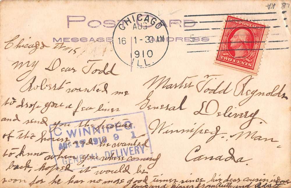 Chicago Illinois Historic Bldg Exterior Real Photo Antique Postcard K24513 - Image 2