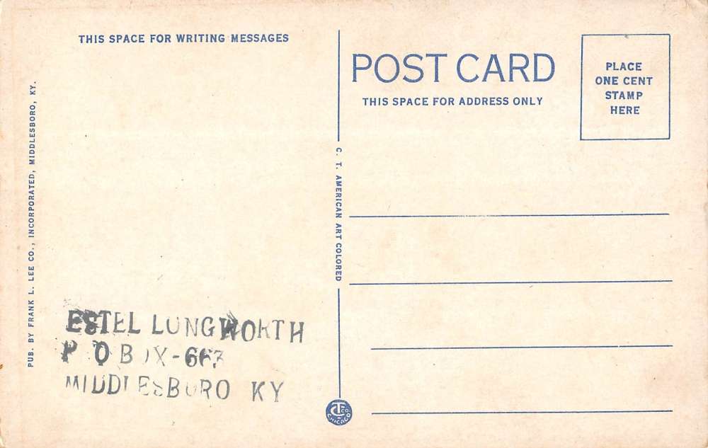 Middlesboro Kentucky railroad train Cumberland Gap scenic view Antique PC - Image 2