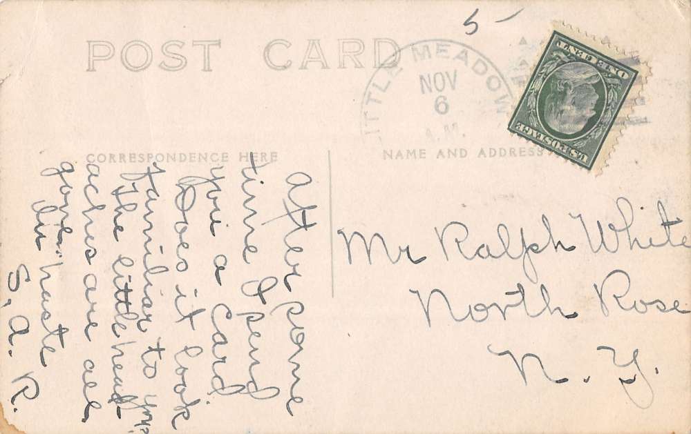 Little Meadows Pennsylvania River Bridge Real Photo Antique Postcard K10726 - Image 2