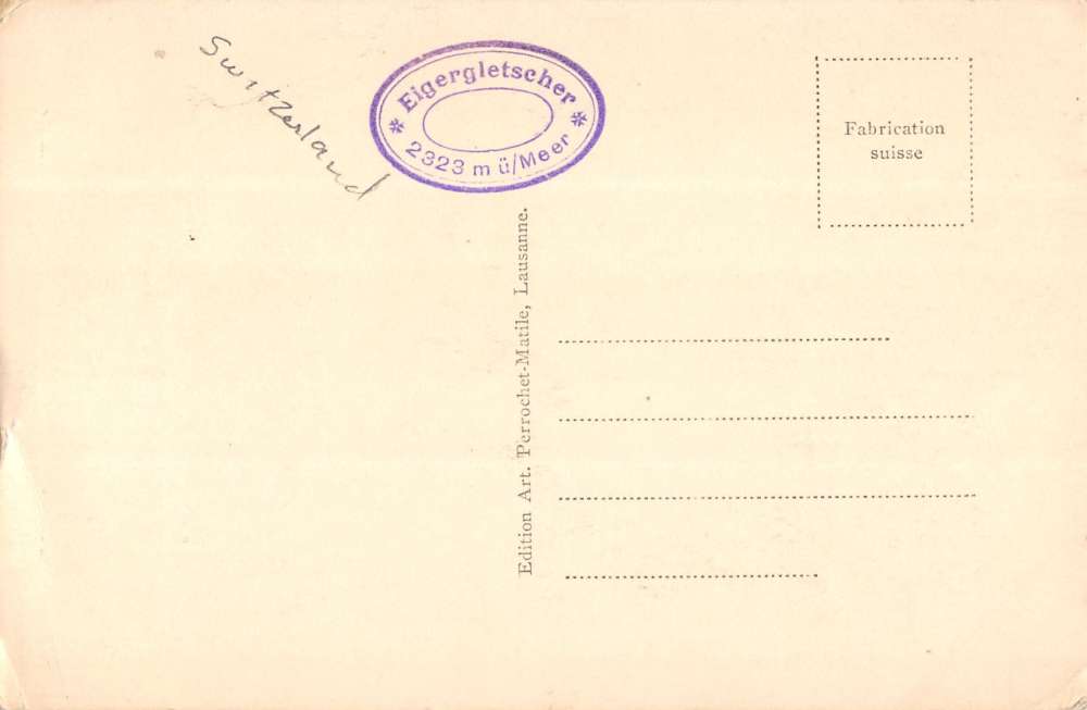 Jungfrau Switzerland Wengernalp Train Station Real Photo Antique Postcard K10975 - Image 2