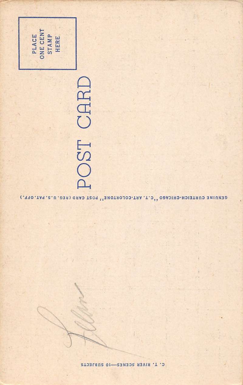 greetings from wanasink lake New York Antique Postcard L270 - Image 2