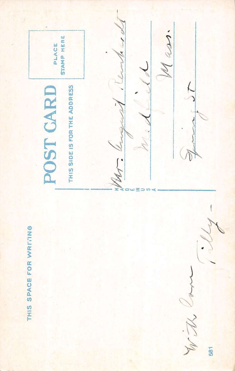 greetings from wayland New York Antique Postcard L275 - Image 2