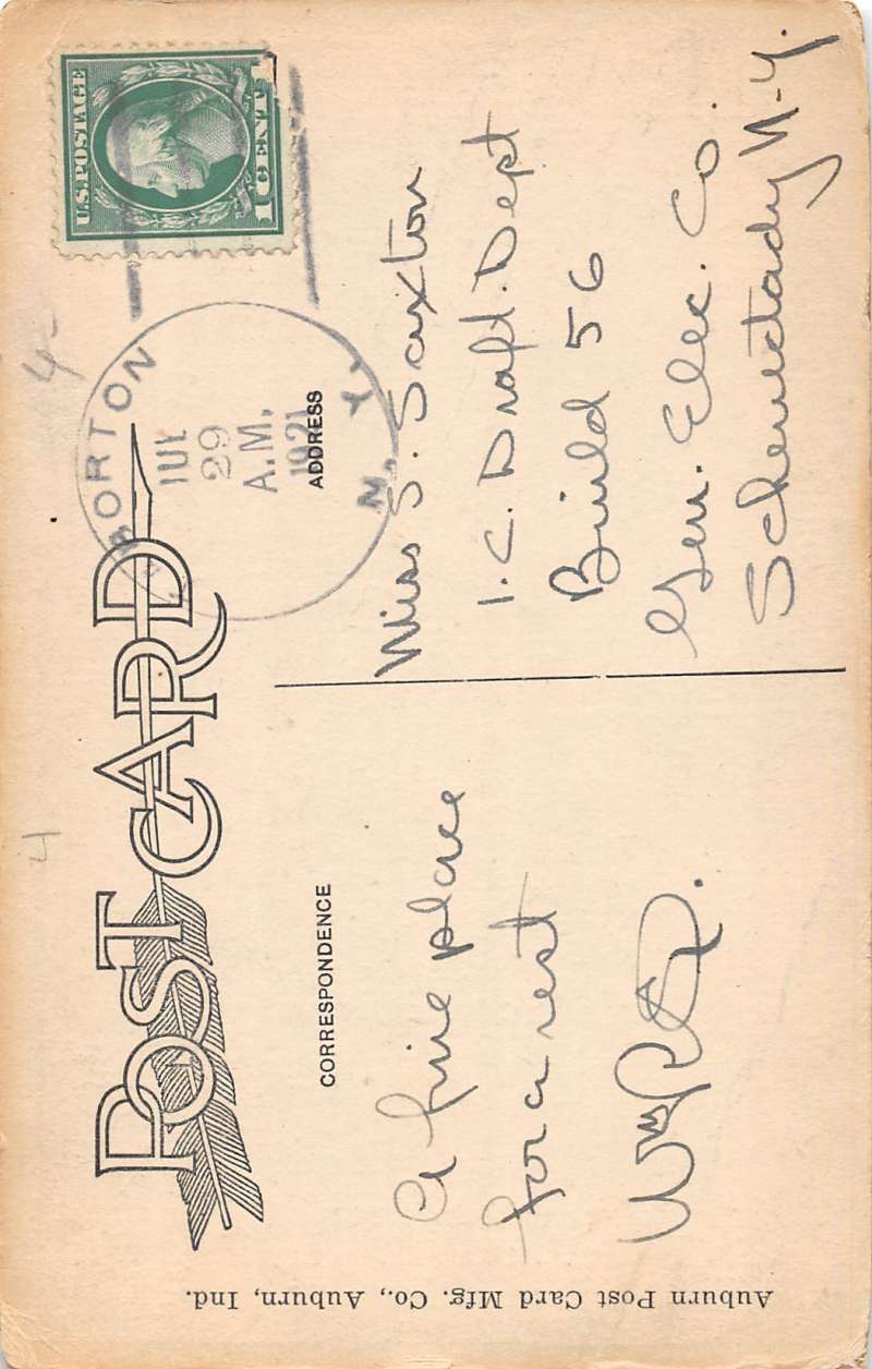 artist retreat schroon New York Antique Postcard L290 - Image 2