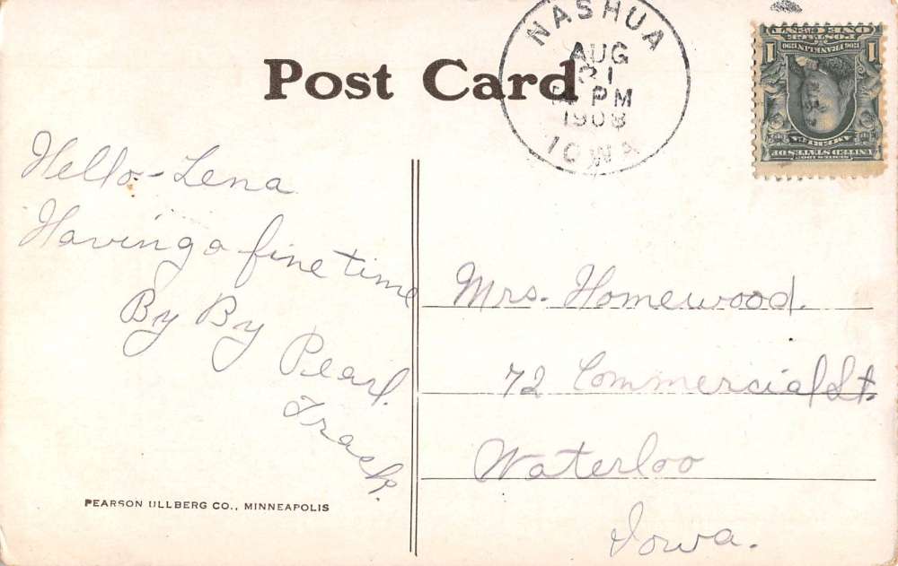 Nashua Iowa High School Antique Postcard J39524 - Image 2