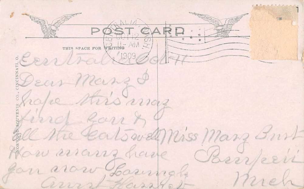 Centralia Washington Baptist Church Antique Postcard J39537 - Image 2