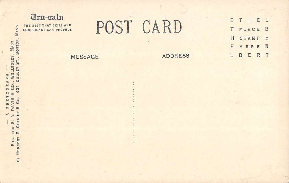 Wellesley Massachusetts Congregational Church Real Photo Antique Postcard K11111 - Image 2