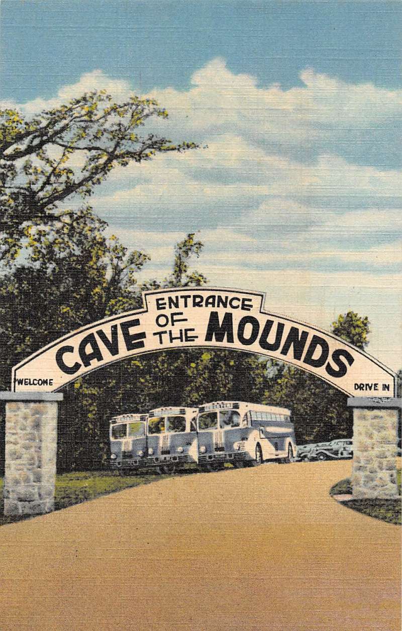 Blue Mounds Wisconsin entrance of Cave of the Mounds antique pc Y12101 - Image 5