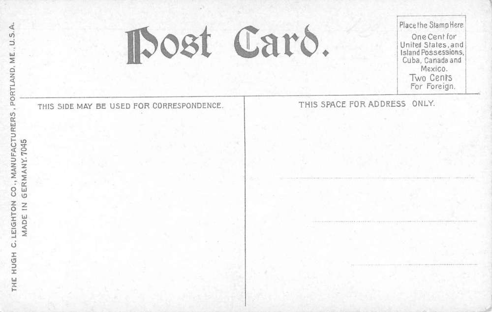 South Brooksville Maine birds eye view Grays Inn antique pc Y11831 - Image 2