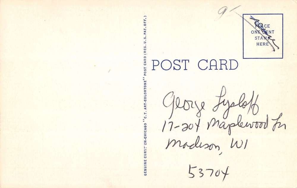 Geneva On The Lake Ohio Street Scene Linen Antique Postcard K17751 - Image 2