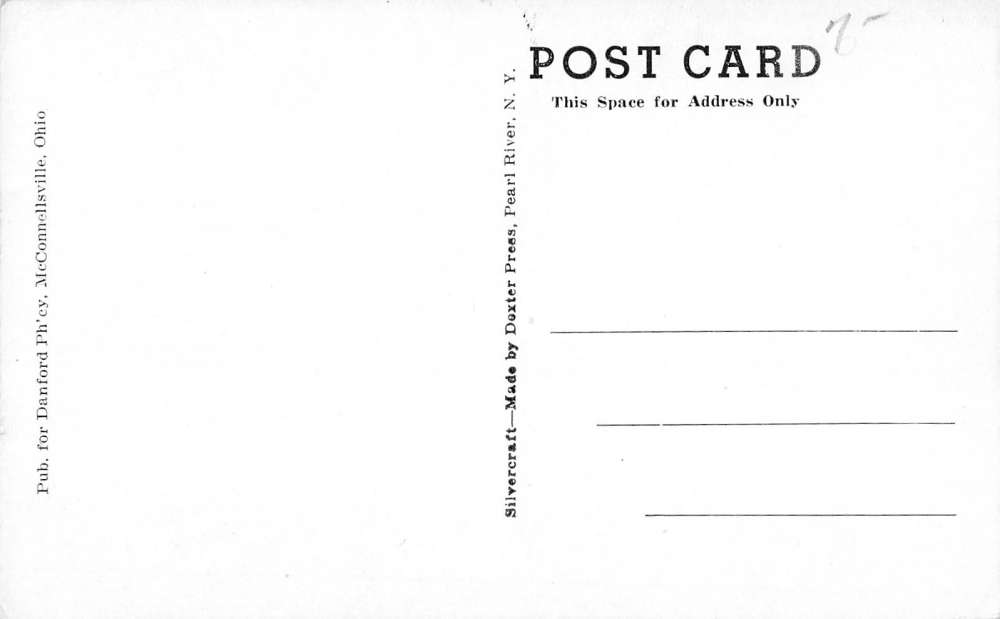 McConnellsville Ohio National Guard Armory Post Office Antique Postcard K17895 - Image 2