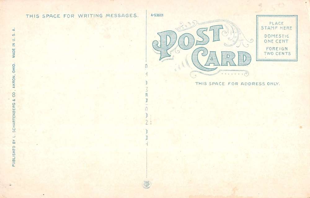 Akron Ohio Street Scene Store Fronts Historic Bldgs Antique Postcard K18109 - Image 2