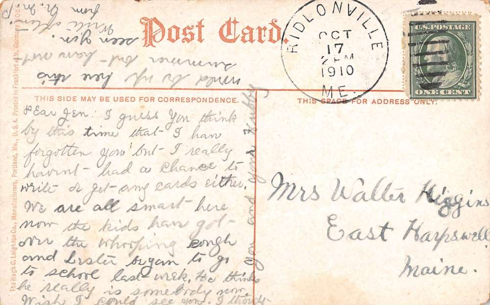 Rumford Falls Maine Power Co Building Street View Antique Postcard K18119 - Image 2