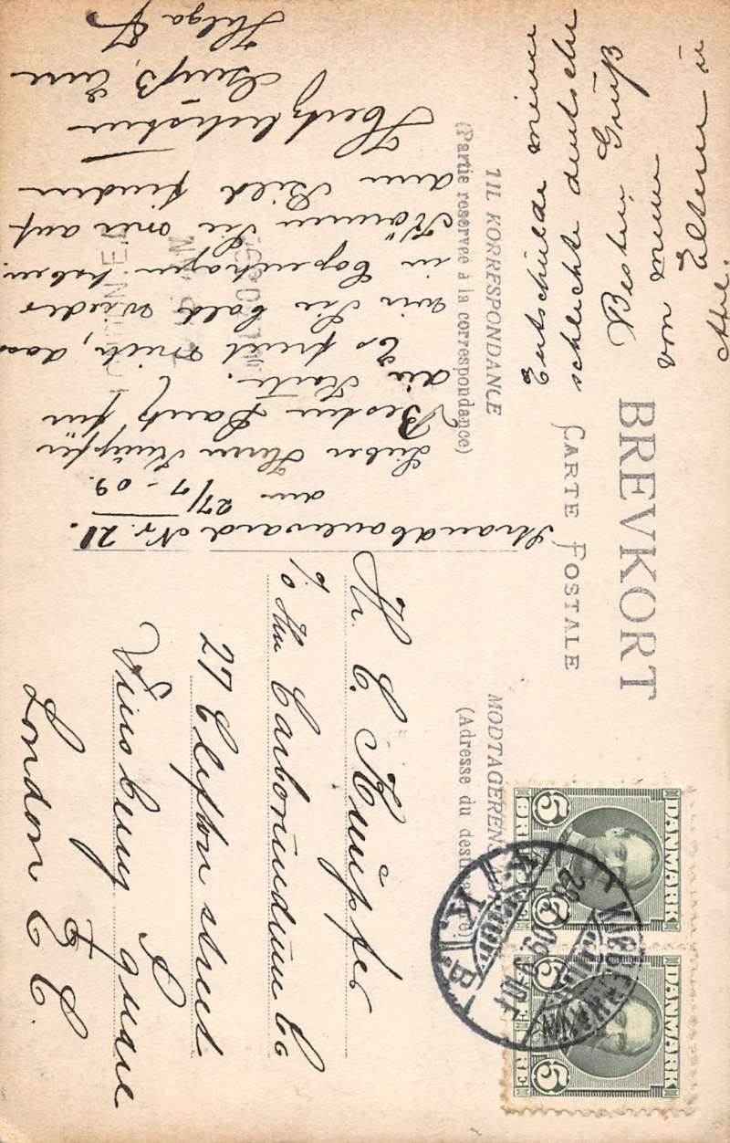 Real Photo Brevkort in Norway Street Scene Antique Postcard L837 - Image 2