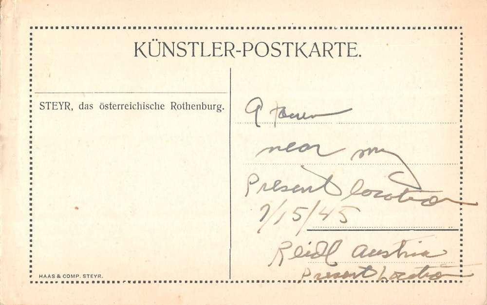 Rothenburg Germany River View Historic Bldgs Antique Postcard K19002 - Image 2