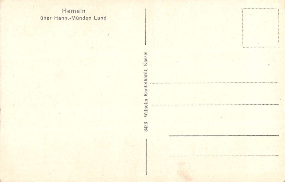 Hemeln Germany River Boat Coast Scene Antique Postcard K19029 - Image 2