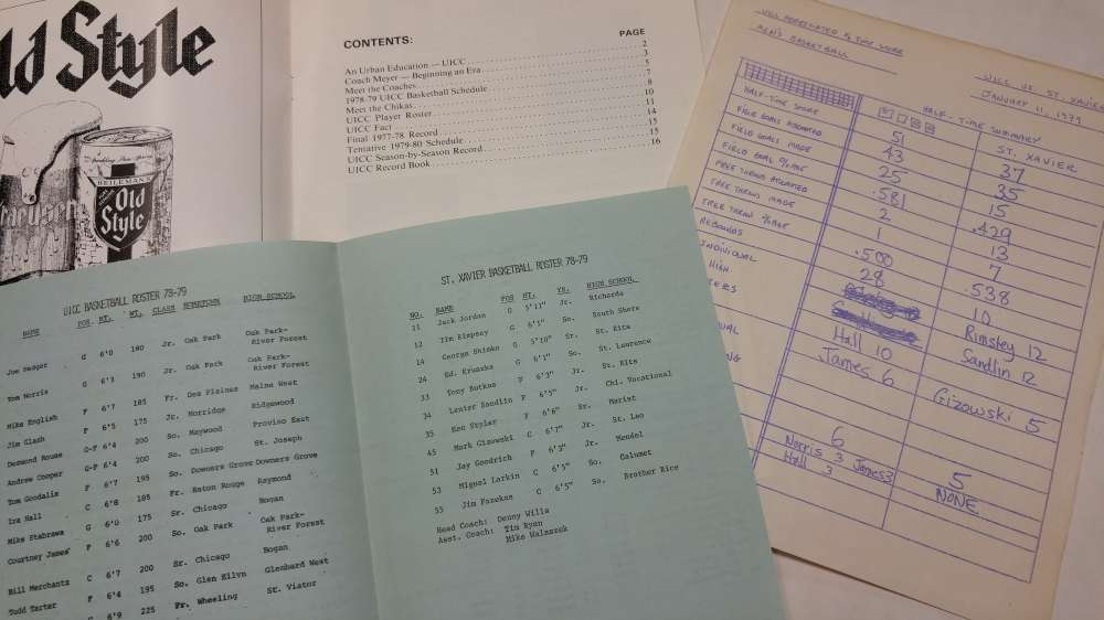UICC vs St Xavier Basketball 1979 Vintage Program J42283 - Image 2