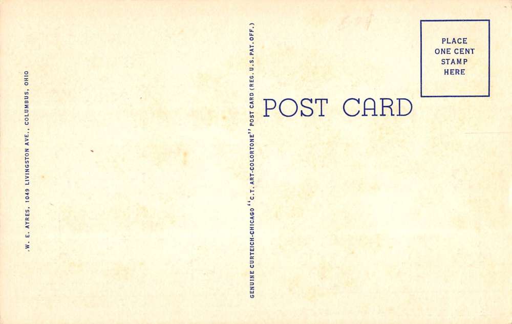 Columbus Ohio Dfort Hayes Military Reservation Linen Antique Postcard K19580 - Image 2