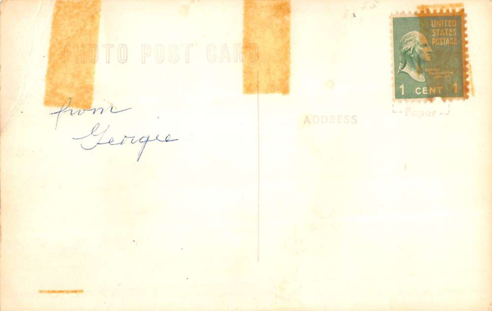 Eastport Maine Freighter Sailing Real Photo Antique Postcard K19662 - Image 2