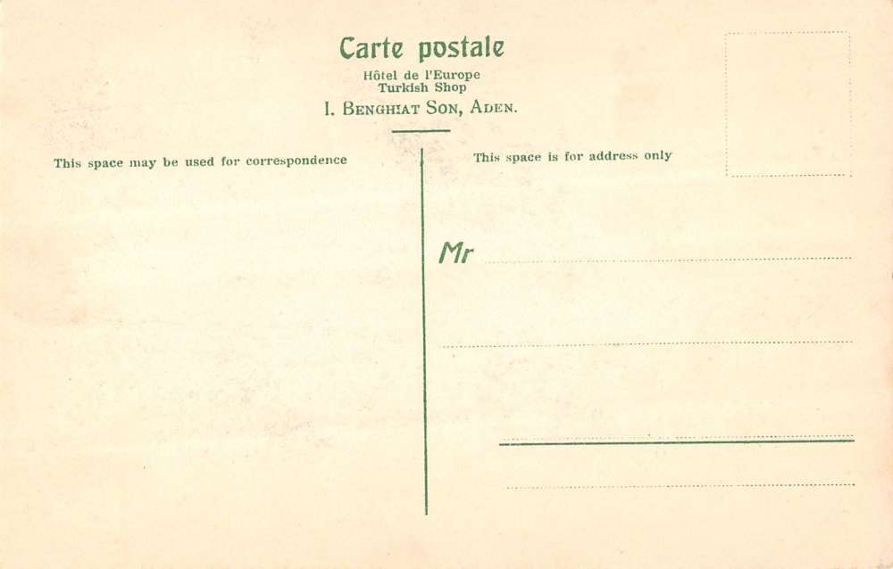 Sheikh Othman Yemen Aden Connaught Road Antique Postcard J48930 - Image 2