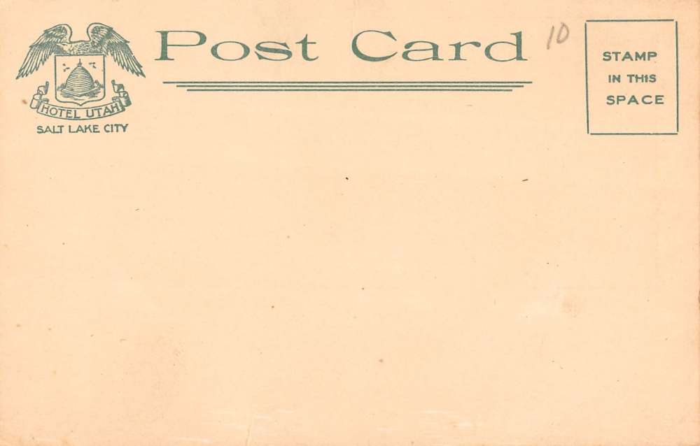 Salt Lake City Utah Hotel Mezzanine Floor Interior Antique Postcard K32796 - Image 2