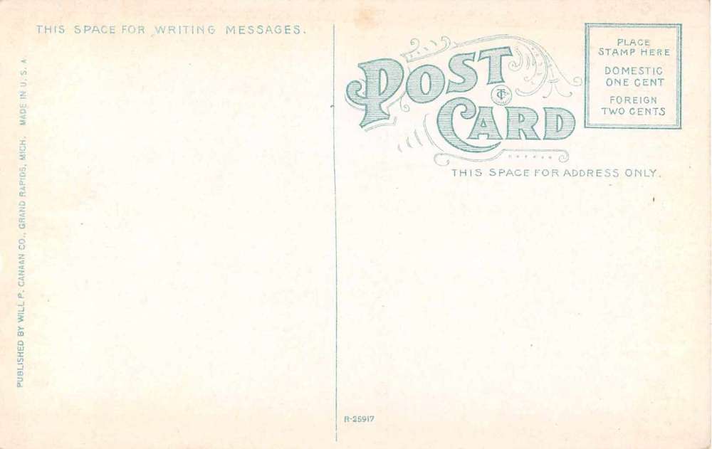 Grand Rapids Michigan St Cecelia Building Exterior View Antique Postcard J51147 - Image 2