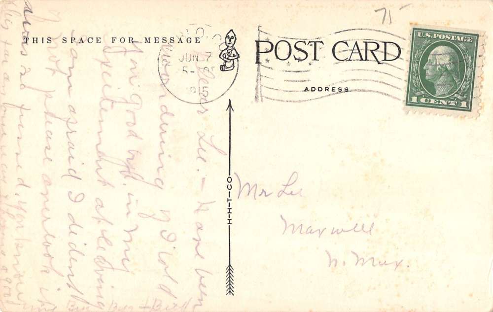 Pueblo Colorado Court House Street View Antique Postcard K35205 - Image 2