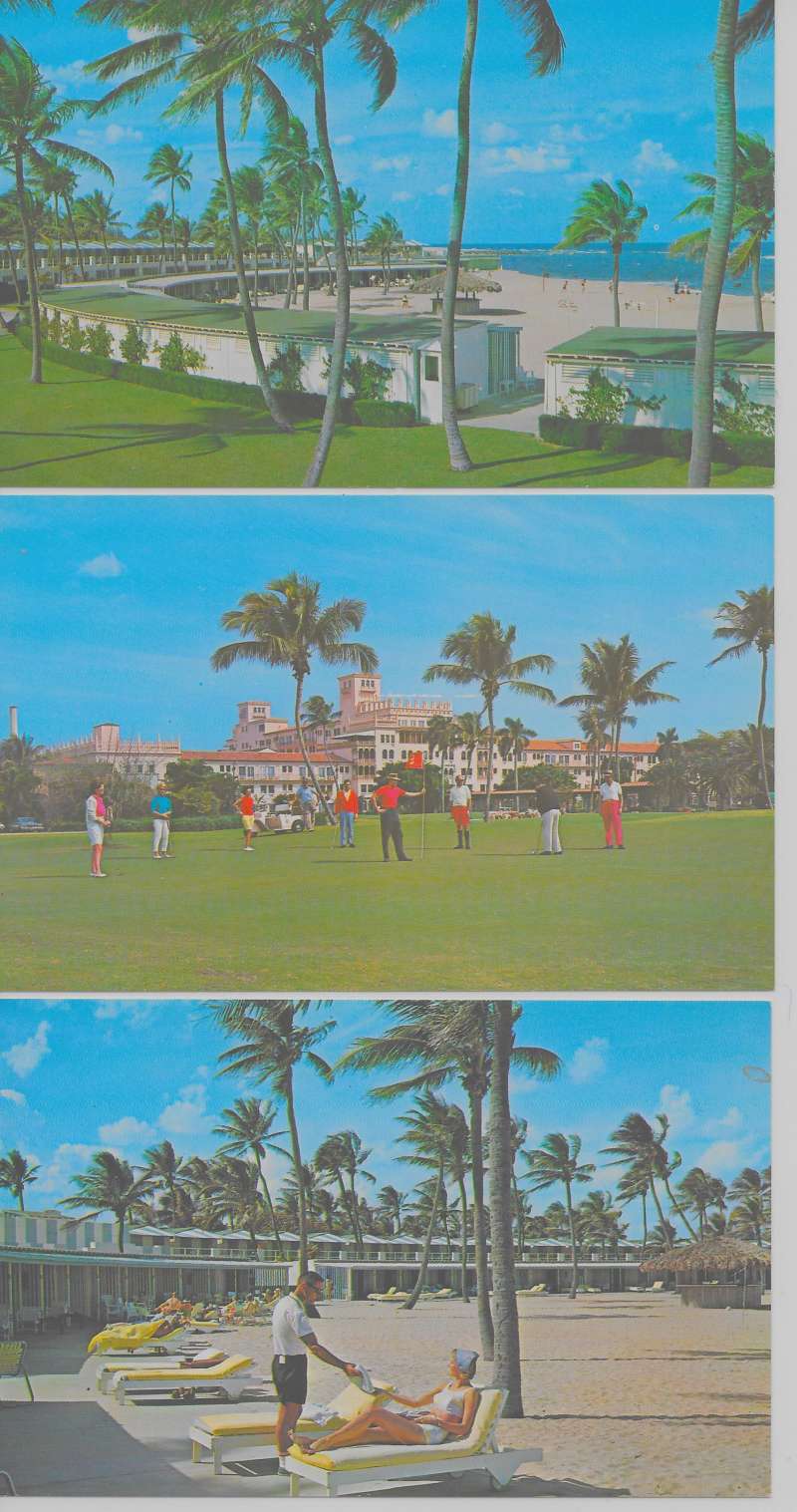6 Boca Raton Florida scenic views Boca Raton Hotel and Club vintage pc Z21147 - Image 3