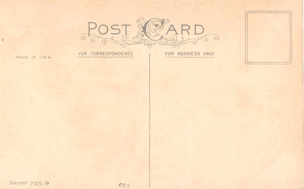 Best Wishes Red Roses Flowers Signed Klein Antique Postcard J52489 - Image 2