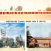 Los Banos California Canal Farm Inn and Motel Antique Postcard J53515