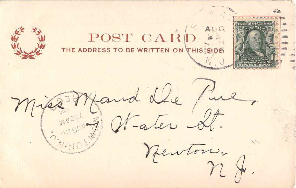 Sparta New Jersey Main Street Antique Postcard J54073 - Image 2