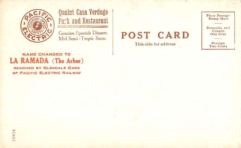 La Ramada California Dining Room Interior Antique Postcard K38483 - Image 2