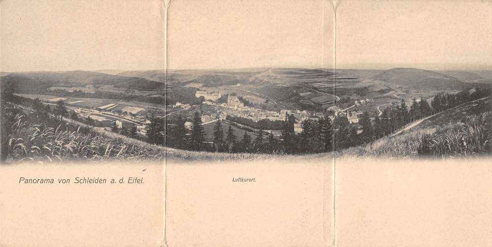 Schleiden Germany Luftkurort Scenic View Tri-Fold Postcard J55291 ...