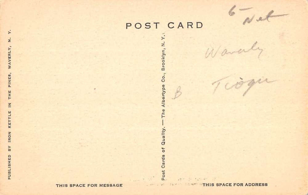 Waverly New York Iron Kettle Inn Interior Antique Postcard K39170 - Image 2