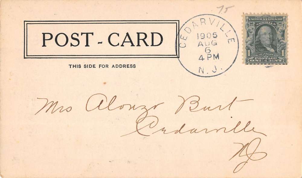 Woodstown New Jersey Friends Home Street View Antique Postcard K39377 - Image 2