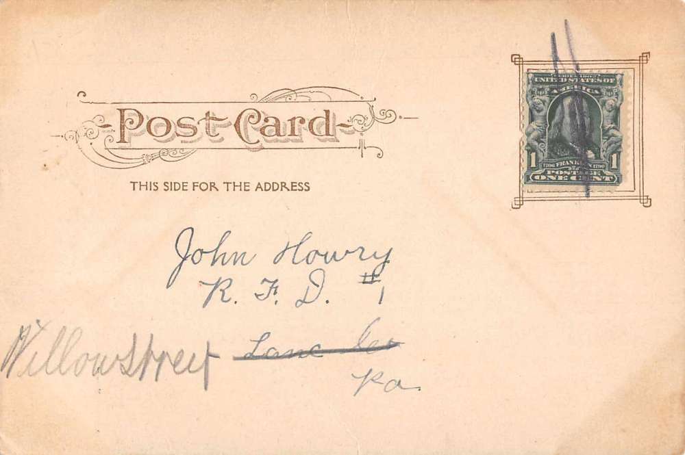 Lancaster Pennsylvania Franklin and Marshall College Antique Postcard J55673 - Image 2