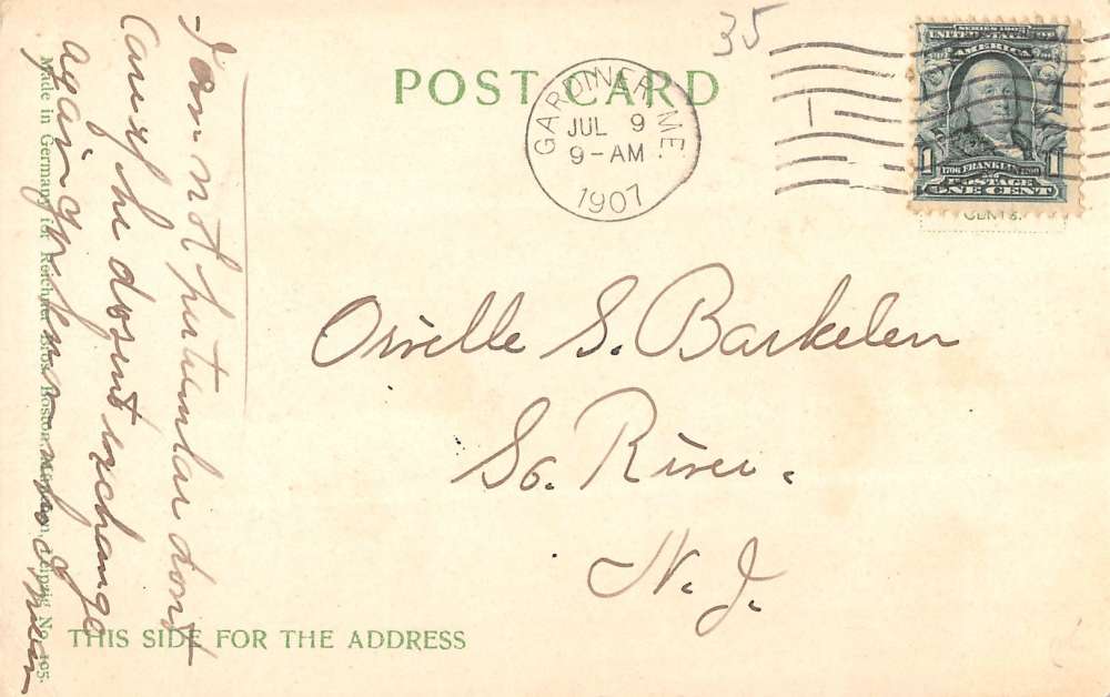 Bath Maine Court House Street View Antique Postcard K39807 - Image 2