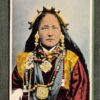 Tibetan Lady Antique Postcard J55927