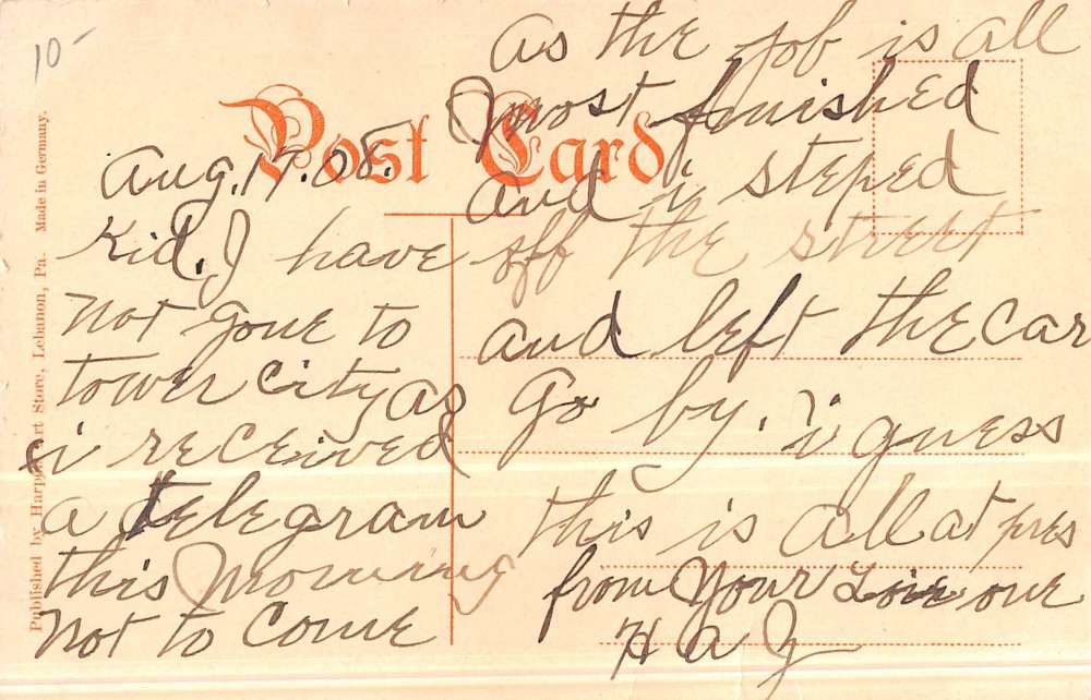 Annville Pennsylvania Lebanon Valley College Lady Dorm Antique Postcard K44175 - Image 2