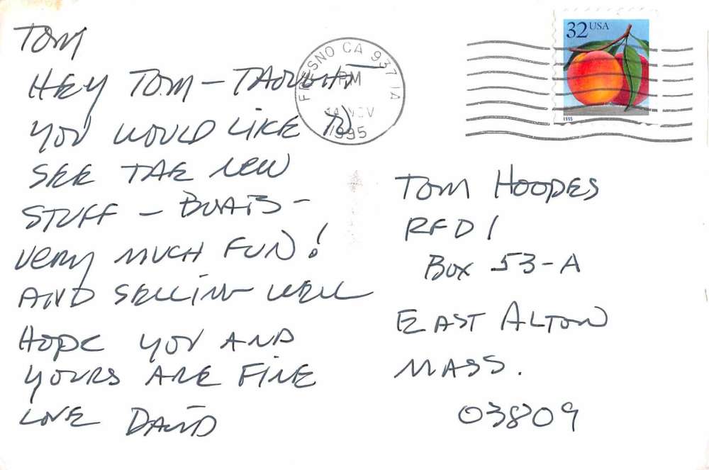 Sanger California Vintage Canoe Company Advertising Vintage Postcard J58369 - Image 2