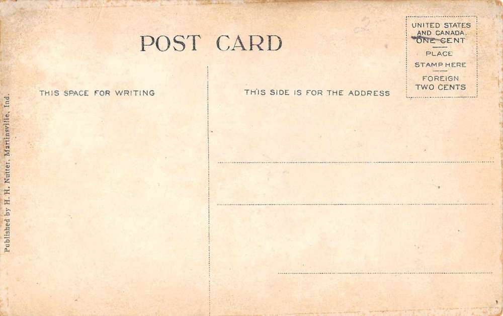 Martinsville Indiana National Sanitarium Antique Postcard J58427 - Image 2