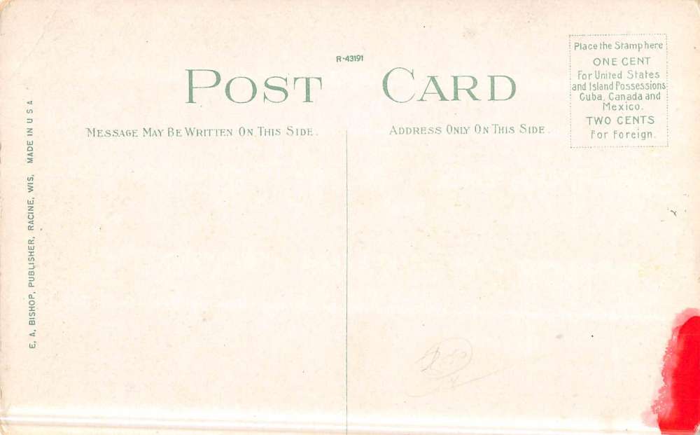 Racine Wisconsin Life Saving Station Waterfront Antique Postcard K46834 - Image 2