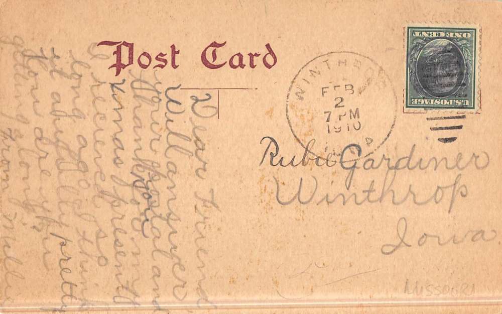 Independence Iowa Lincoln School Street View Antique Postcard K47049 - Image 2